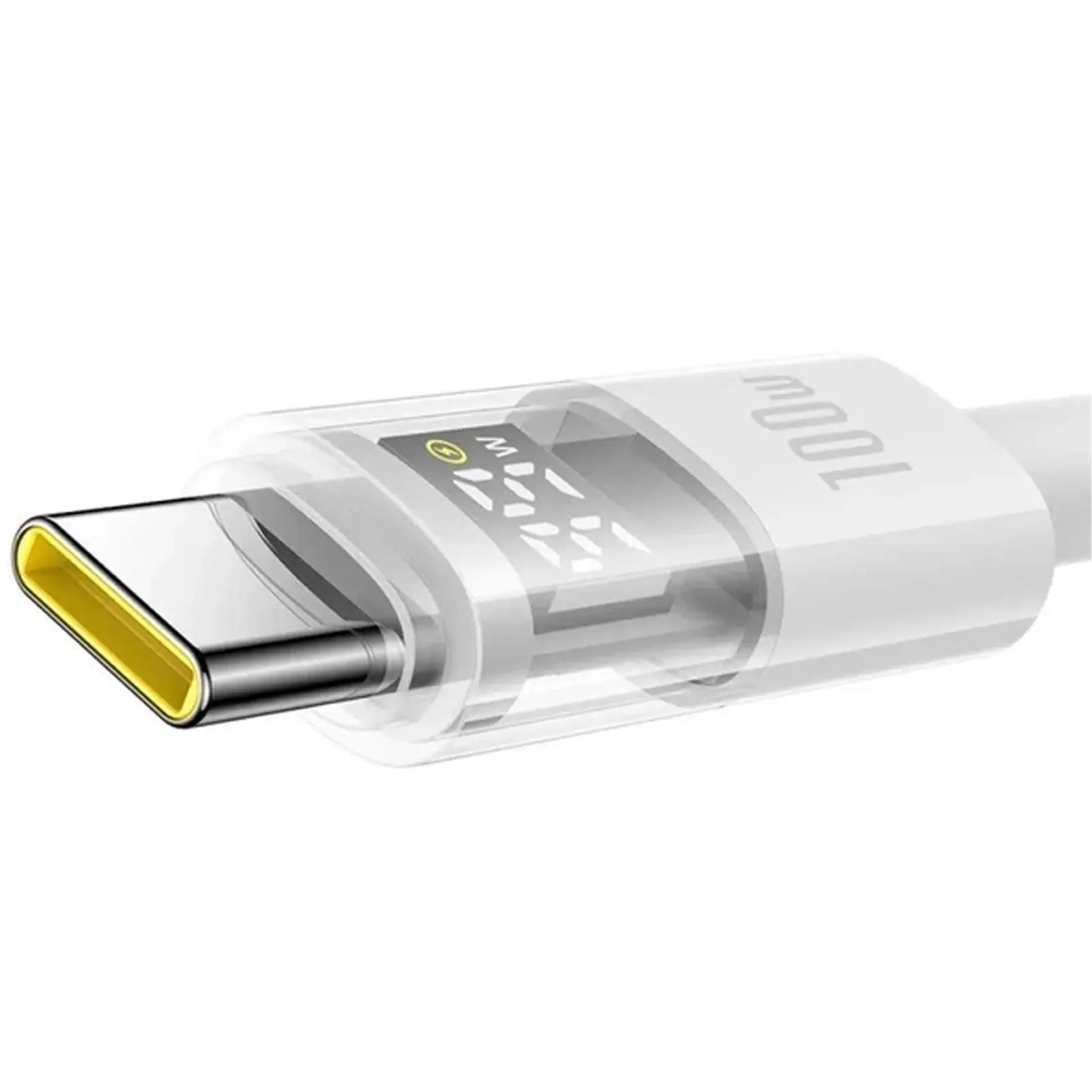Дата кабель Baseus Display 2 USB to Type-C 100W (2m) (P10382701), Moon White 2, купити оптом з доставкою