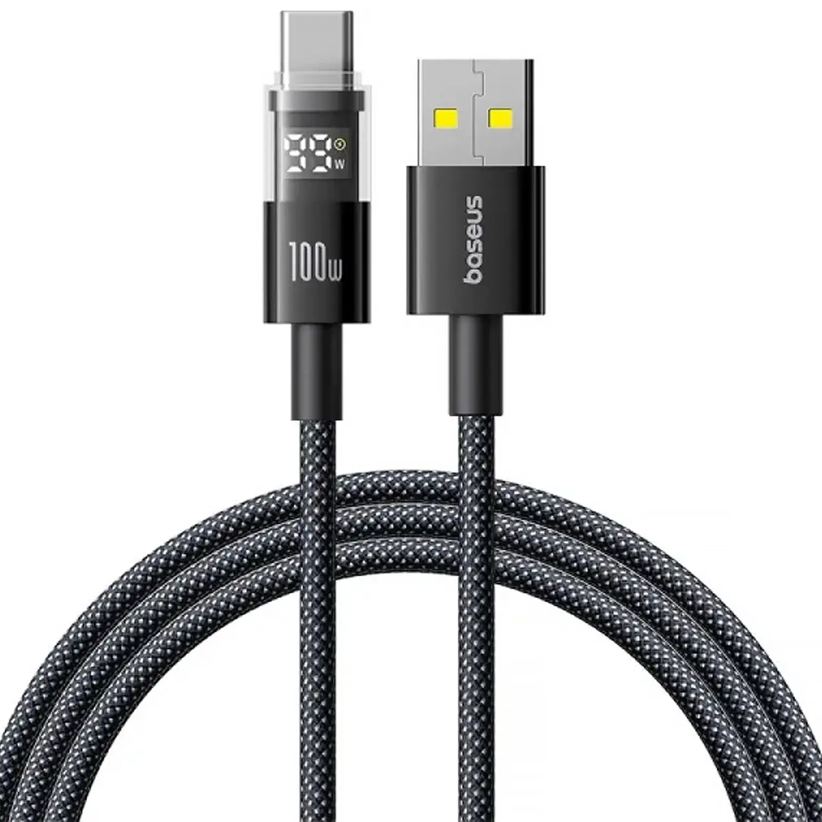 Дата кабель Baseus Display 2 USB to Type-C 100W (1m) (P10382701), Cosmic Black, купити оптом з доставкою