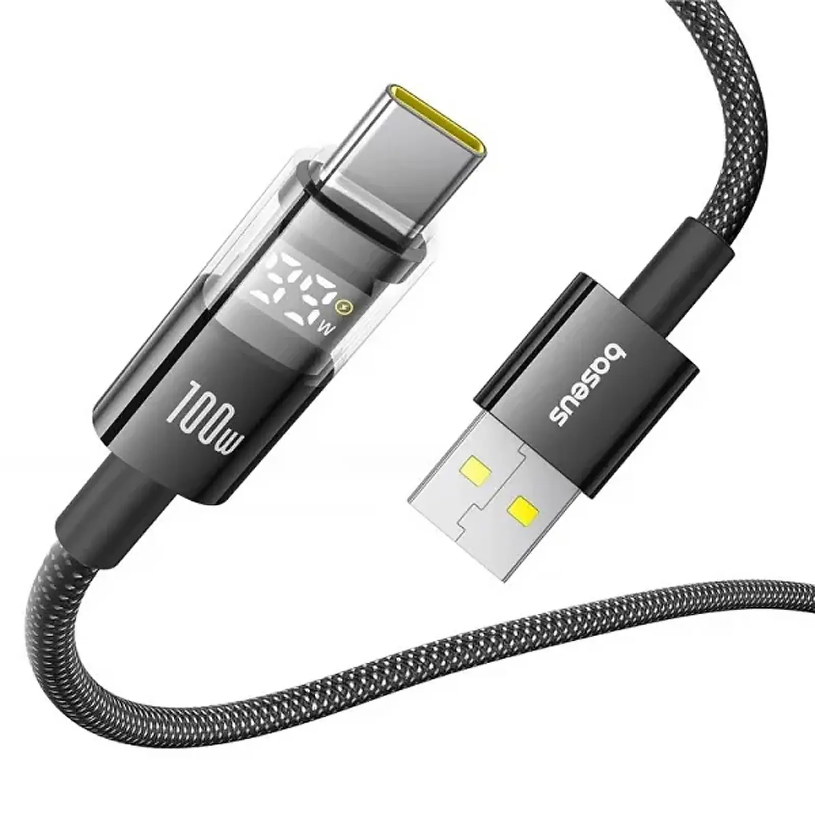 Дата кабель Baseus Display 2 USB to Type-C 100W (1m) (P10382701), Cosmic Black 1, купити оптом з доставкою
