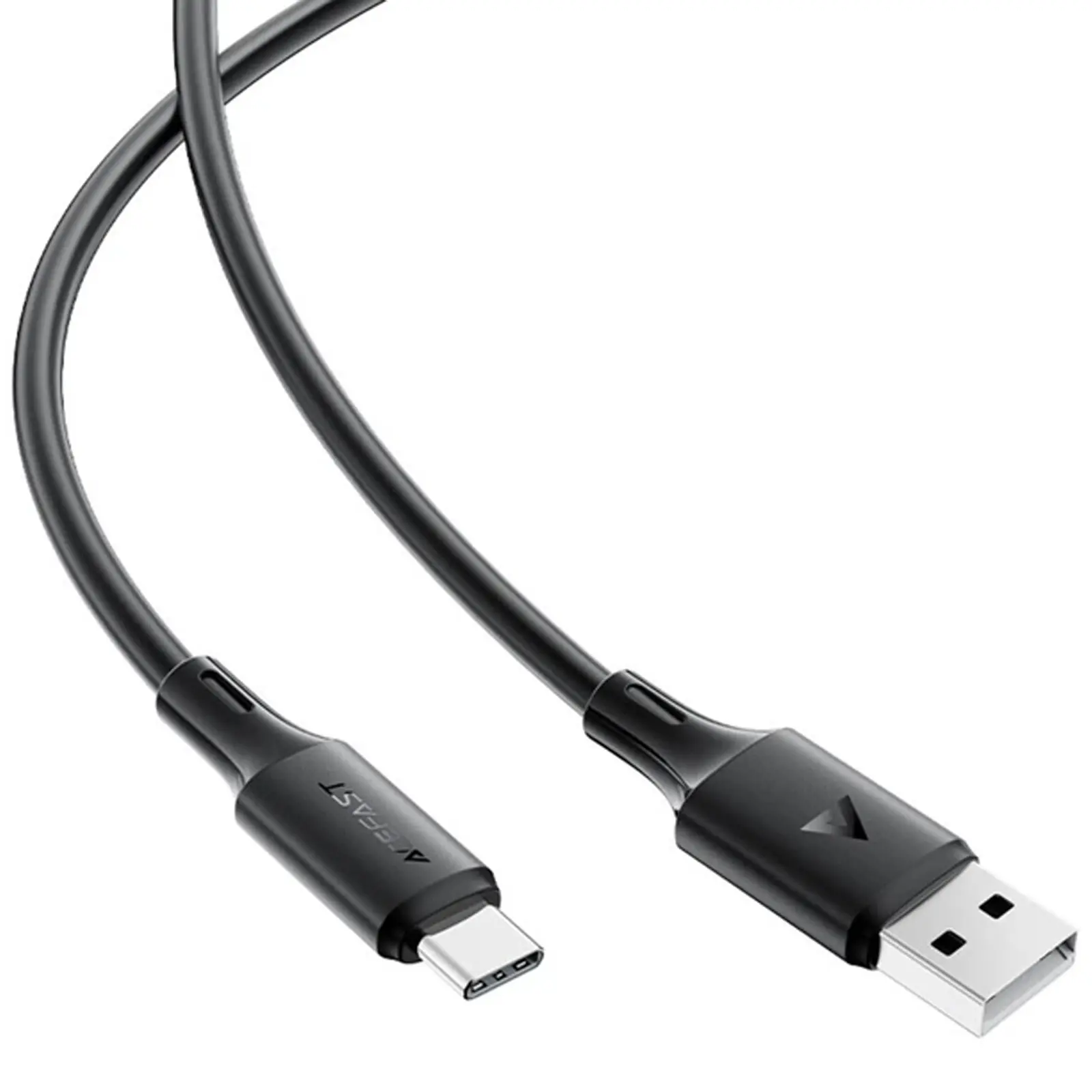 Дата кабель Acefast C17-04 USB to Type-C 3A (1.2m), Black 2, купити оптом з доставкою