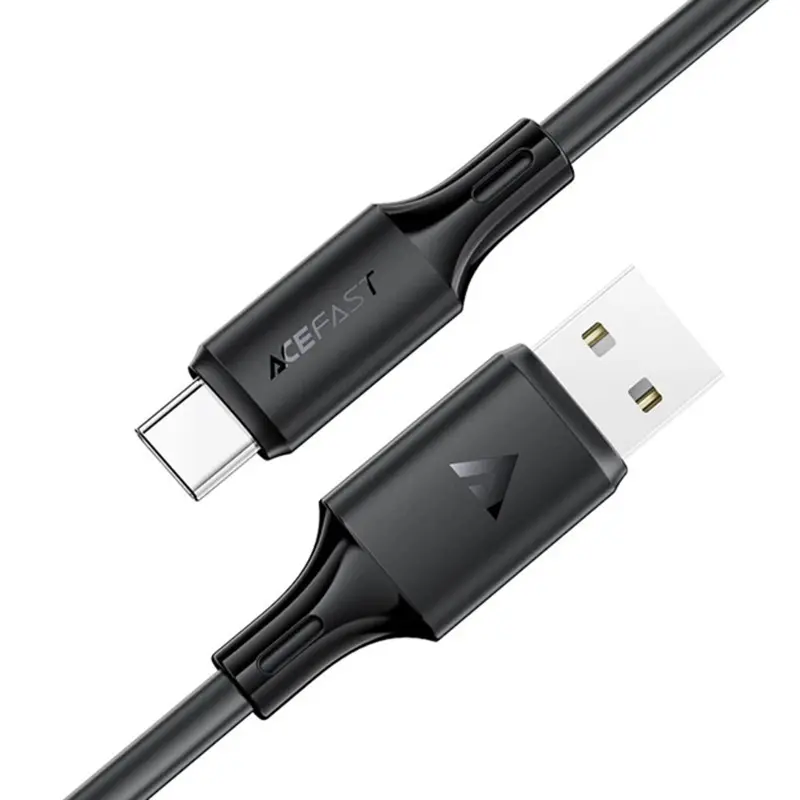 Дата кабель Acefast C17-04 USB to Type-C 3A (1.2m), Black 3, купити оптом з доставкою