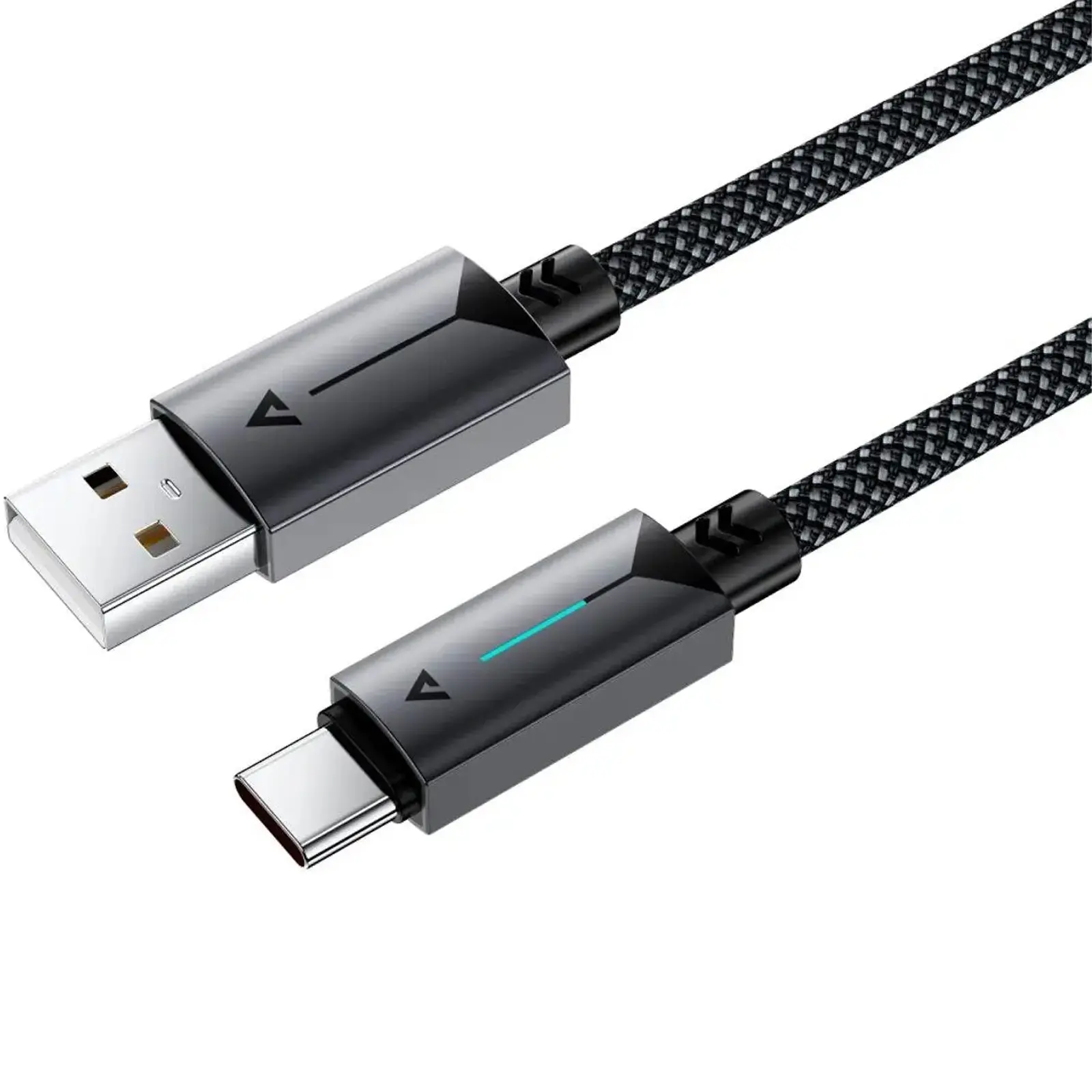 Дата кабель Acefast C19-04 USB to Type-C 3A (1.2m), Black 2, купити оптом з доставкою
