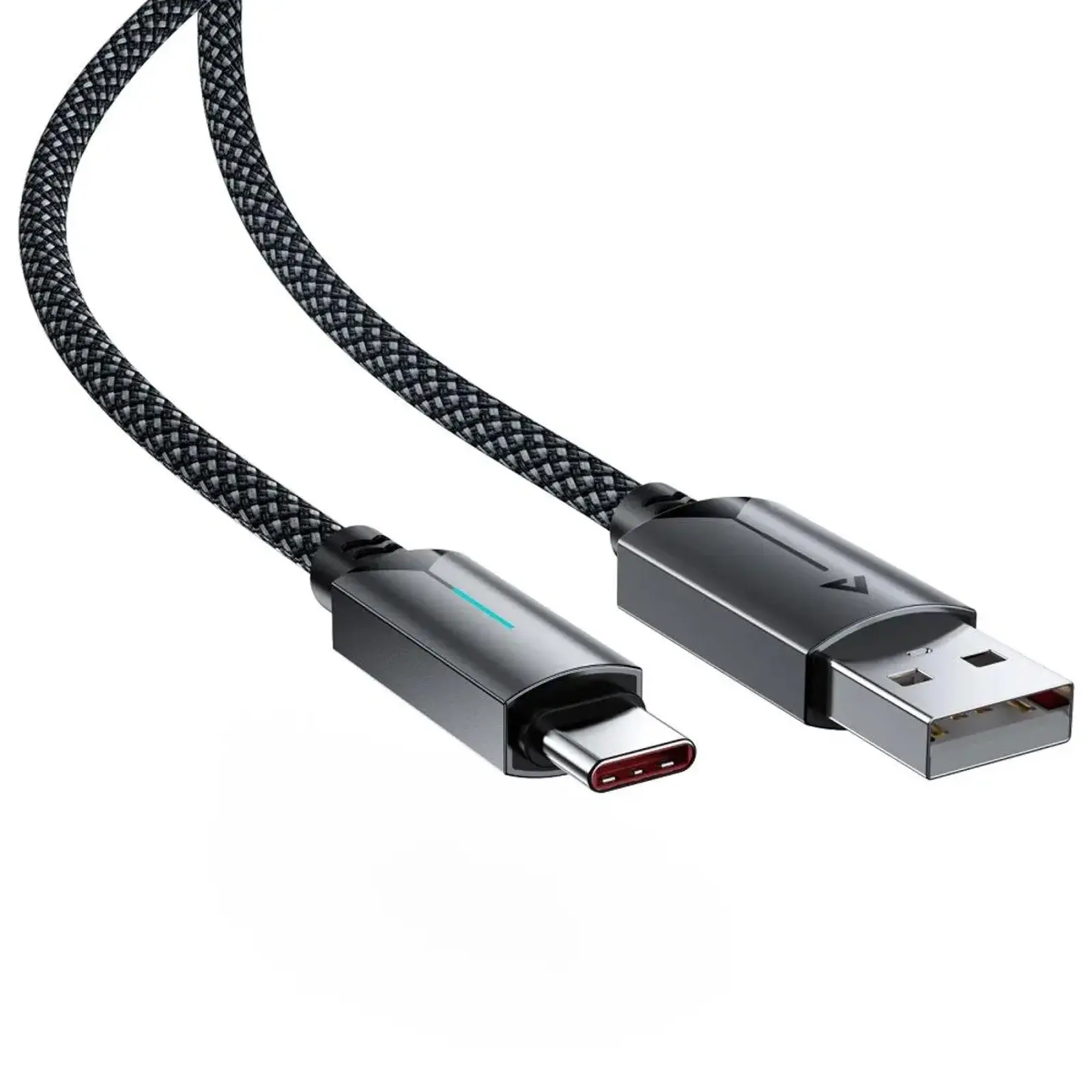 Дата кабель Acefast C19-04 USB to Type-C 3A (1.2m), Black 3, купити оптом з доставкою