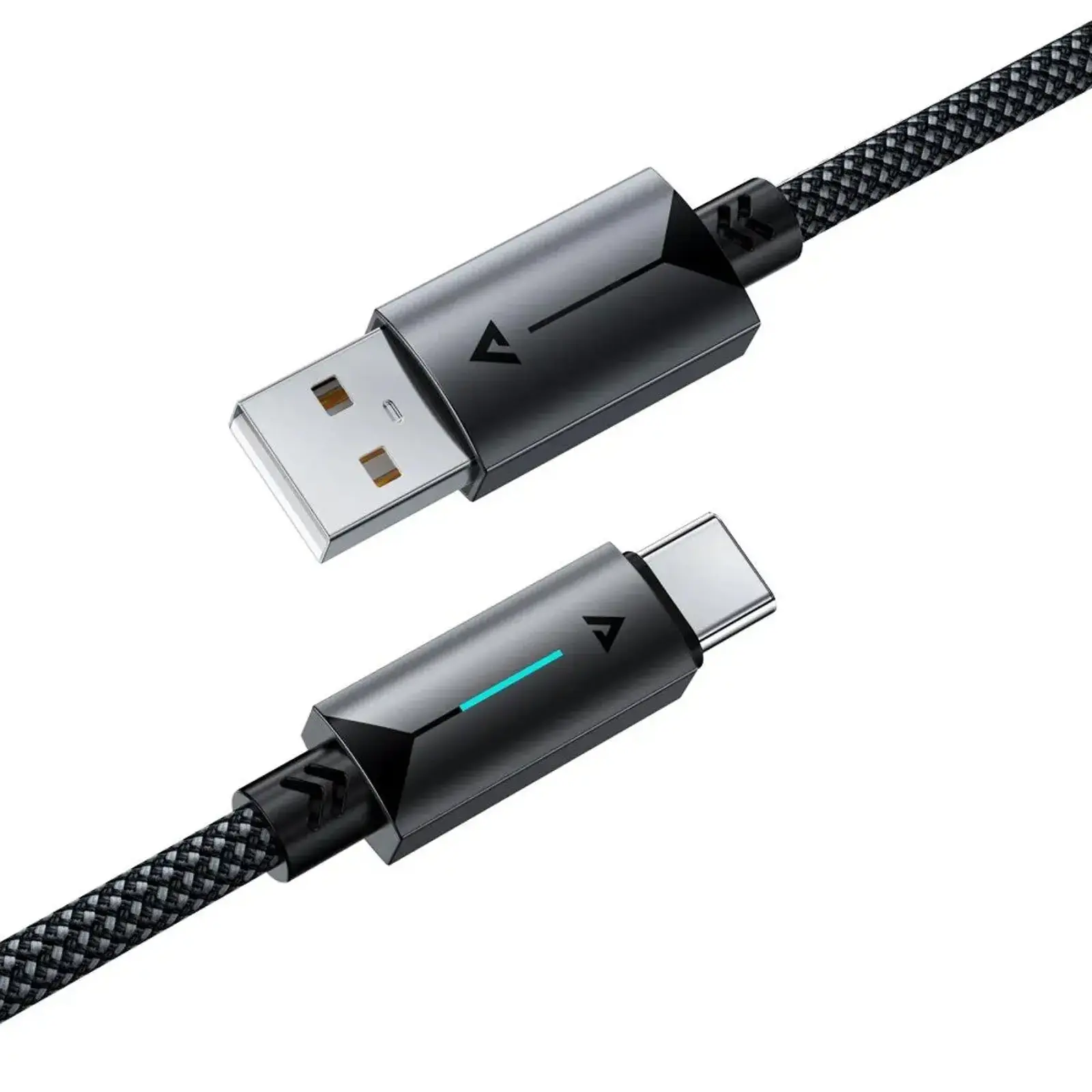 Дата кабель Acefast C19-04 USB to Type-C 3A (1.2m), Black 4, купити оптом з доставкою