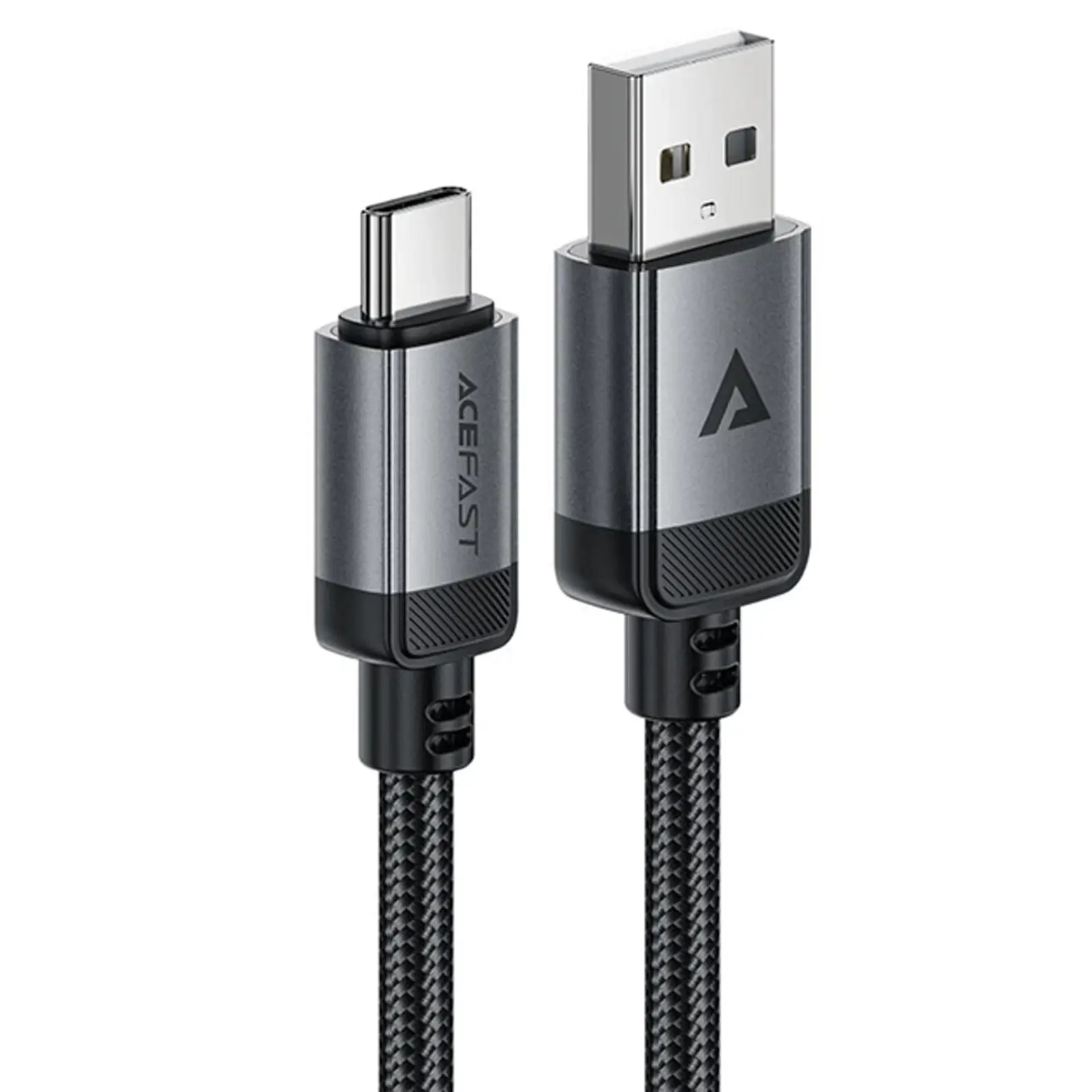 Дата кабель Acefast C20-04 USB to Type-C 3A (1.2m), Black, купити оптом з доставкою