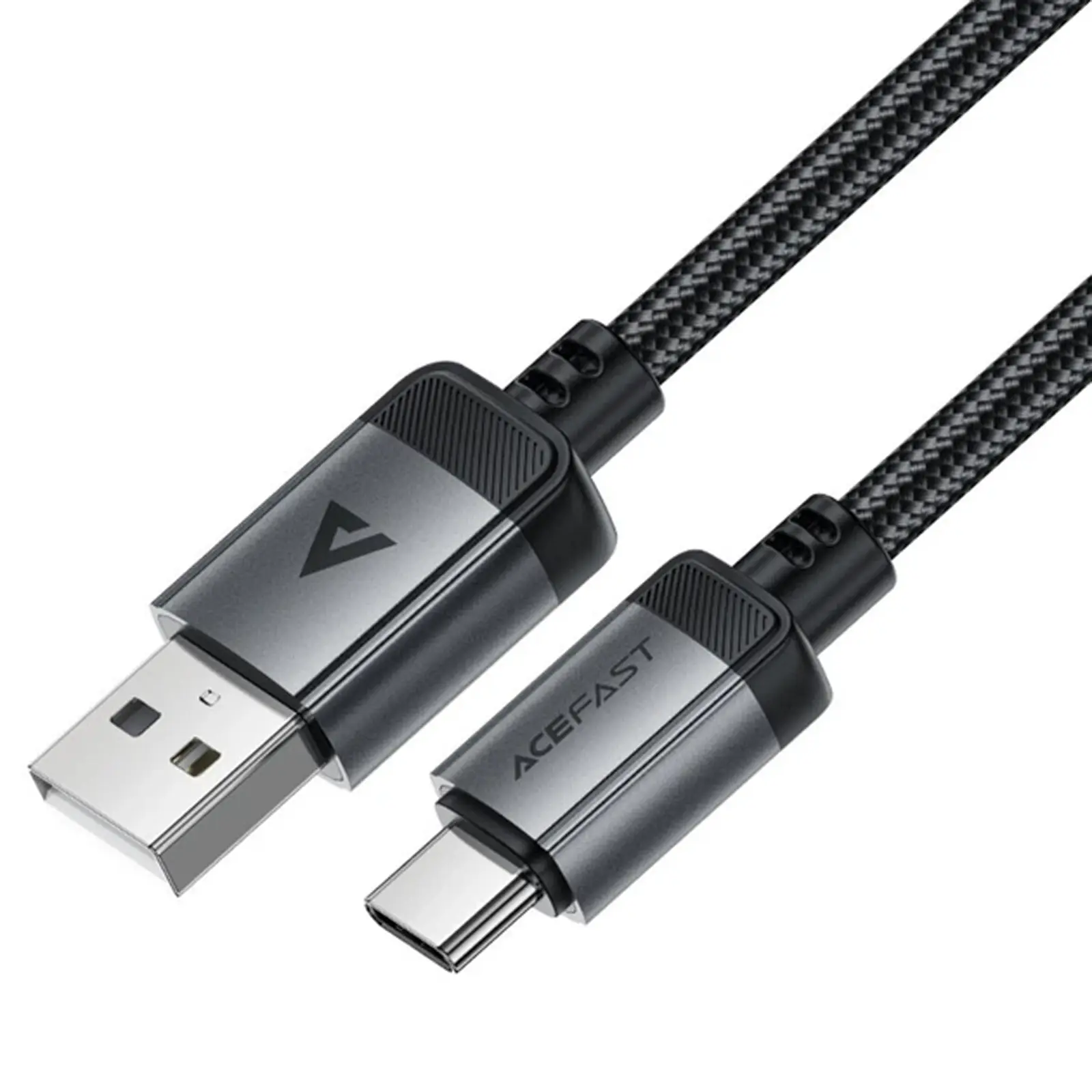Дата кабель Acefast C20-04 USB to Type-C 3A (1.2m), Black 2, купити оптом з доставкою