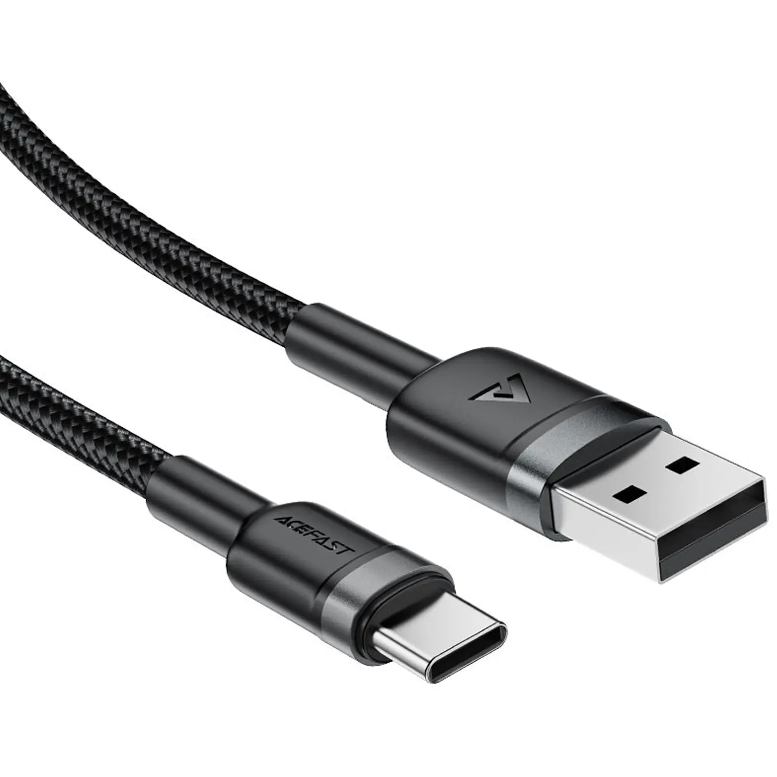 Дата кабель Acefast C22-04 USB to Type-C 60W (1.2m), Black 2, купити оптом з доставкою