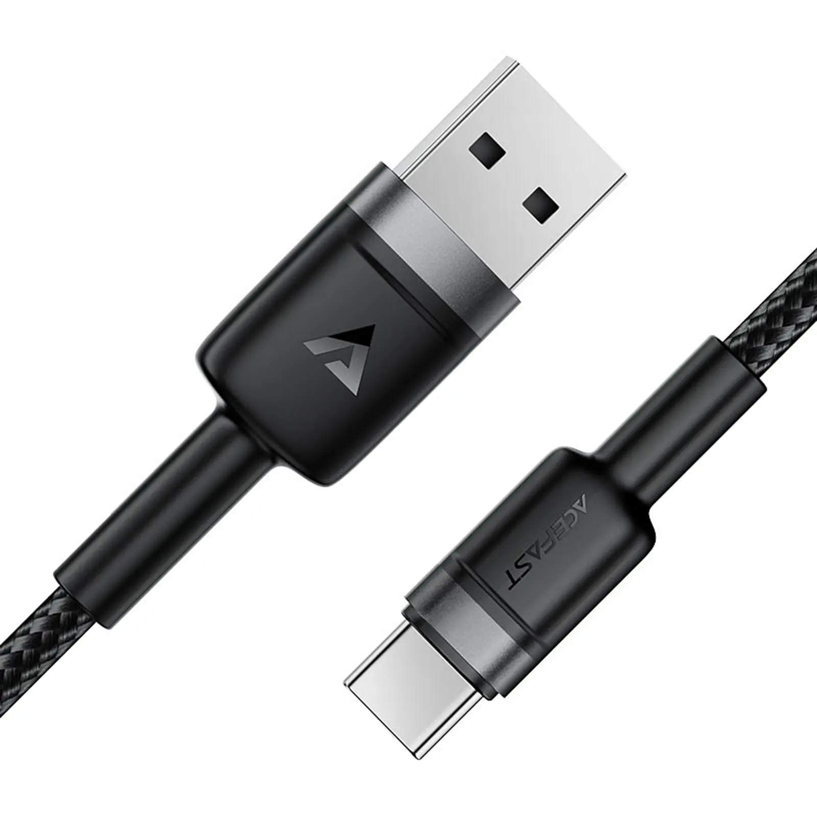 Дата кабель Acefast C22-04 USB to Type-C 60W (1.2m), Black 3, купити оптом з доставкою
