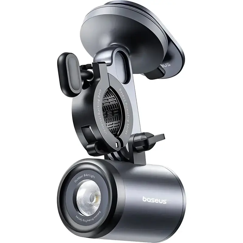 Вело- Мото- держатель+фонарь Baseus PrimeTrip Series 2-in-1 (C12569000121-0), купить оптом с доставкой