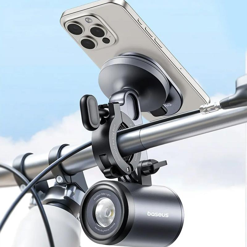 Вело- Мото- держатель+фонарь Baseus PrimeTrip Series 2-in-1 (C12569000121-0) на картинке №3