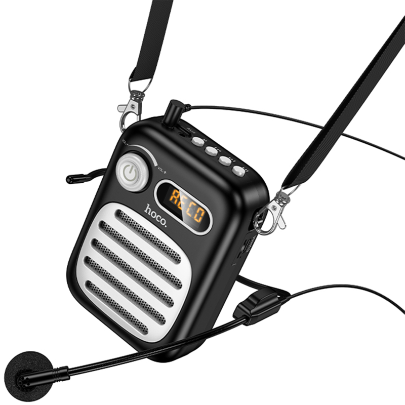 Bluetooth Колонка Hoco L23 Lemony 5W + проводная гарнитура, Black, купить оптом с доставкой