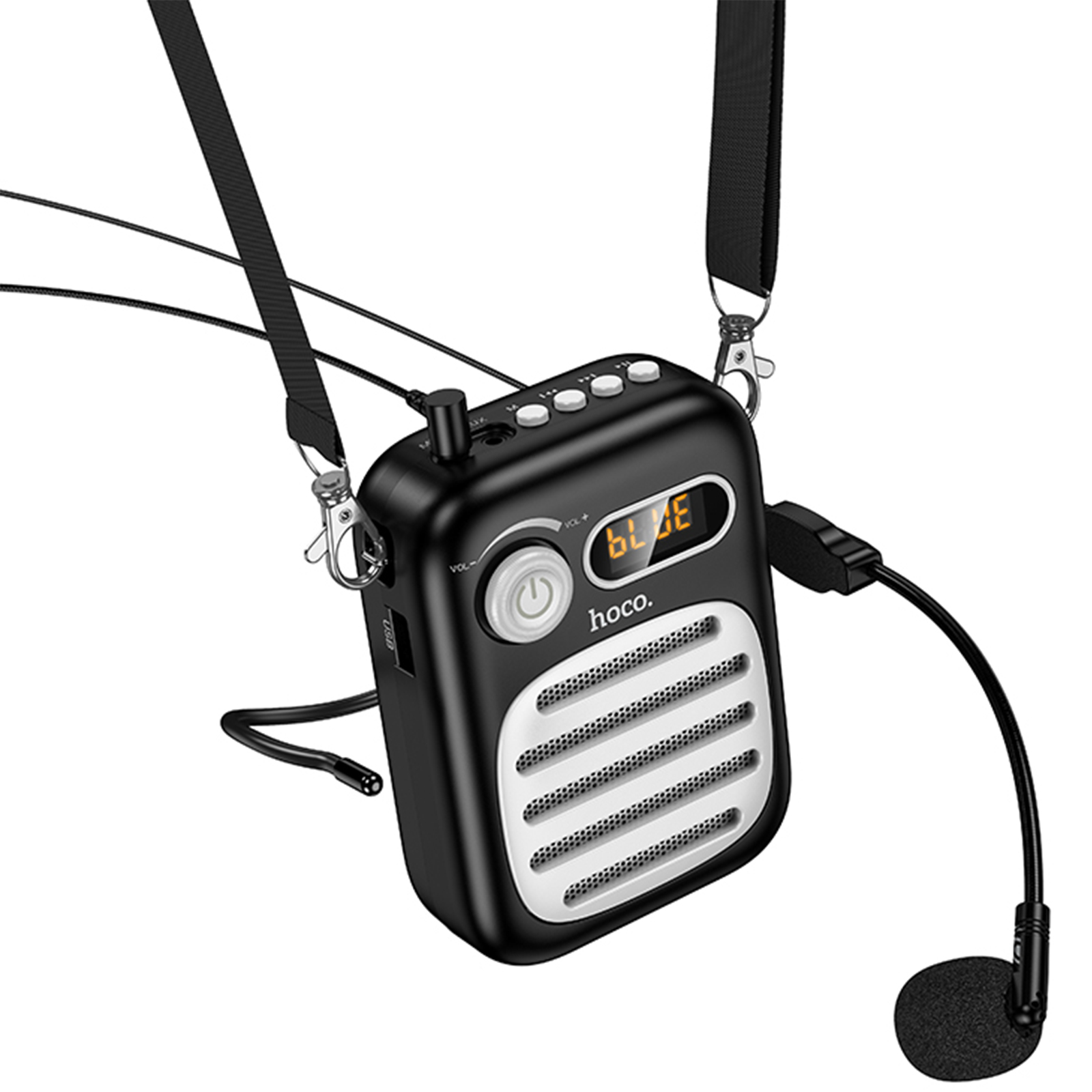 Bluetooth Колонка Hoco L23 Lemony 5W + проводная гарнитура, Black 2, купить оптом с доставкой