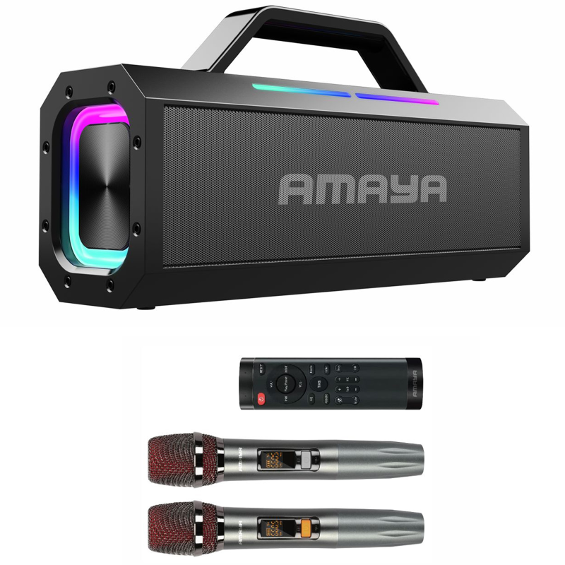 Bluetooth Колонка Amaya ASP-150 Two-person 150W + два микрофона, Black, купить оптом с доставкой