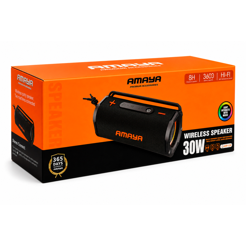 Bluetooth Колонка Amaya ASP-130 30W на картинке №2