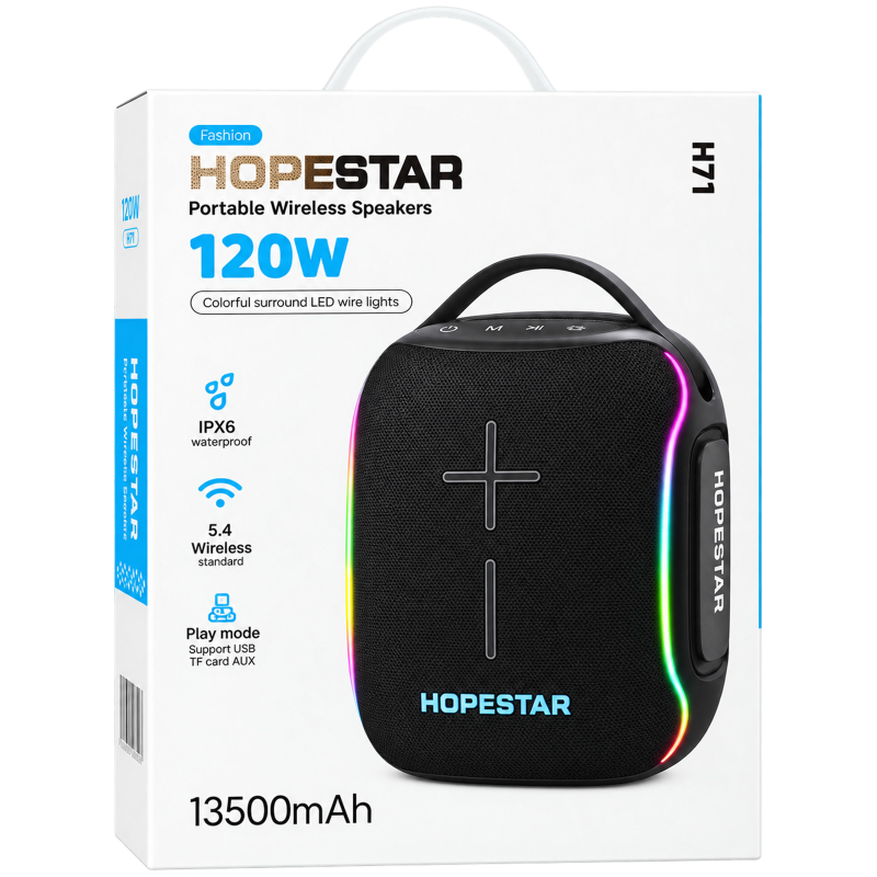Bluetooth колонка Hopestar H71 120W, Black 4, купити оптом з доставкою