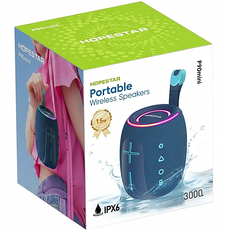 Bluetooth колонка Hopestar P90 mini 15W, Blue 2, купити оптом з доставкою