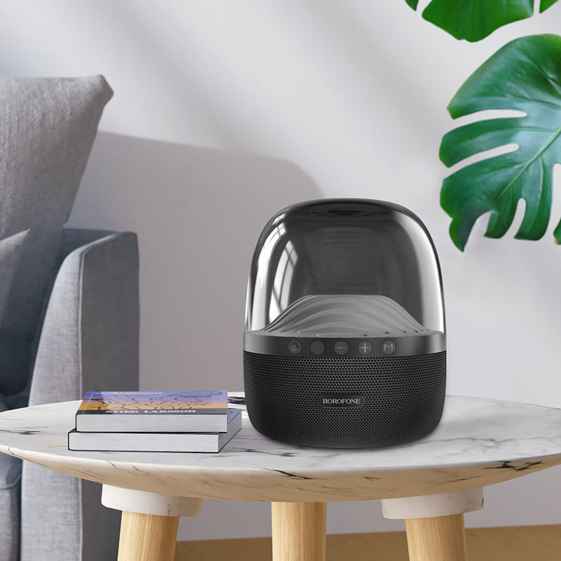 Bluetooth Колонка Borofone BP8 Glazed colorful luminous на картинке №4