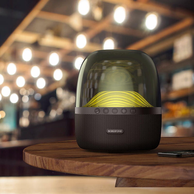 Bluetooth Колонка Borofone BP8 Glazed colorful luminous на картинке №7