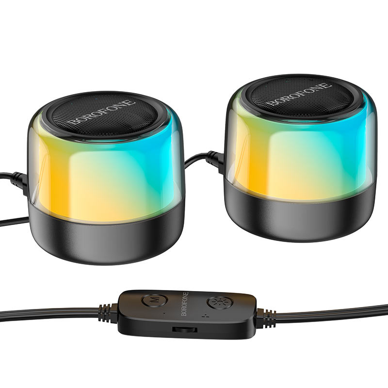 Bluetooth колонка Borofone BP12 Colorful BT wired 2-in-1 computer speaker смотреть фото №5