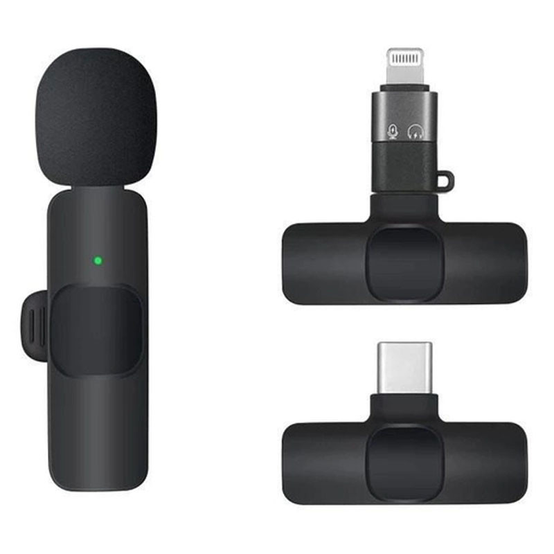 Мікрофон Borofone BFK12 Trophy lavalier Lightning/Type-C дивитися фото №1