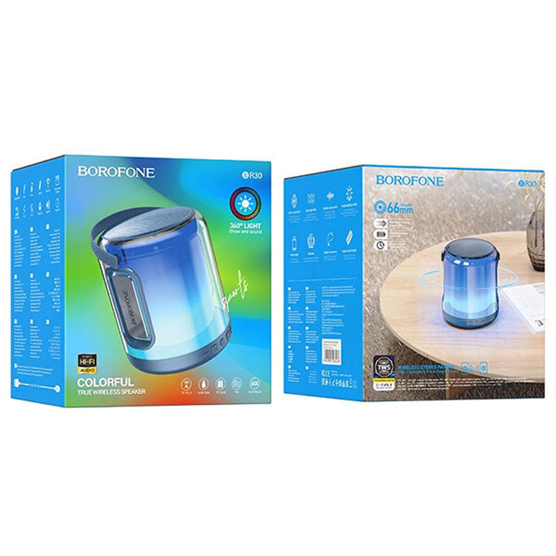 Bluetooth Колонка Borofone BR30 Auspicious colorful sports на картинке №4