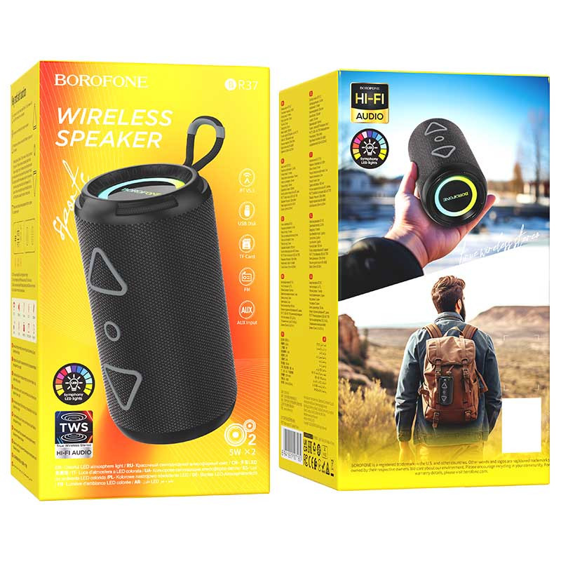 Bluetooth Колонка Borofone BR37 Noble sports на картинке №3