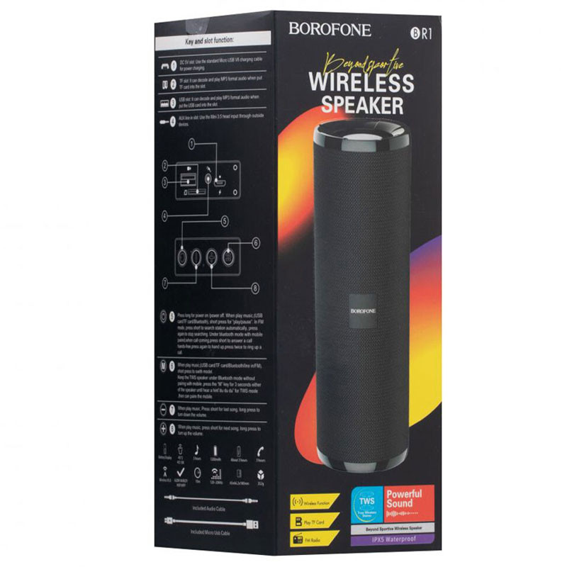 Bluetooth Колонка Borofone BR1 на картинке №3