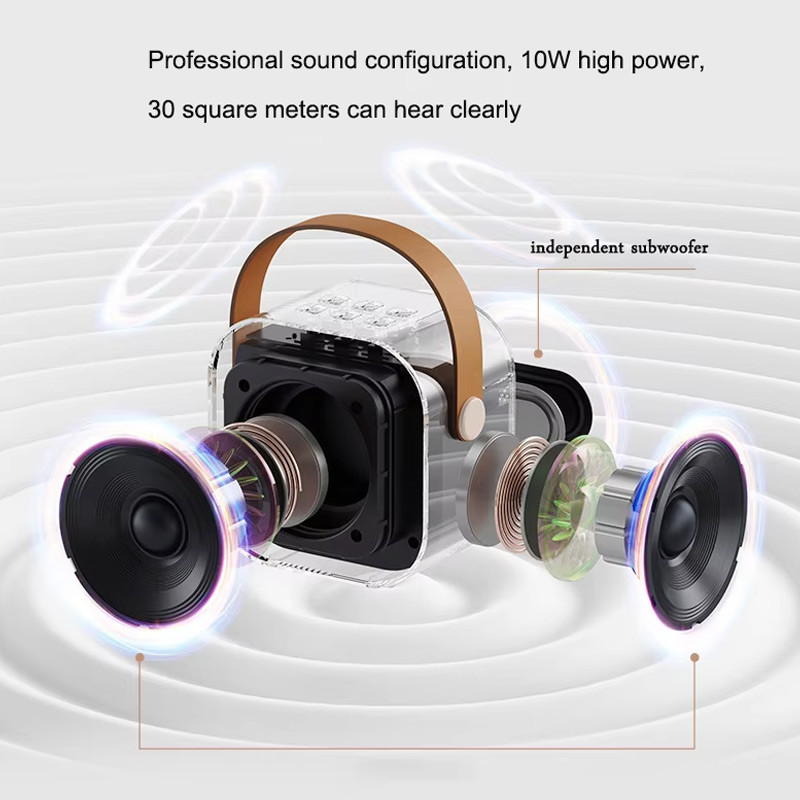 Bluetooth колонка K12 + 2 микрофона на картинке №3