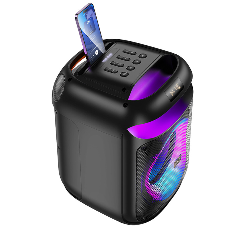 Bluetooth колонка Hoco HA13 Ramon outdoor + два микрофона на картинке №4