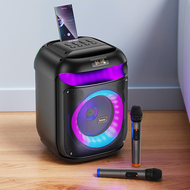 Bluetooth колонка Hoco HA13 Ramon outdoor + два микрофона на картинке №7