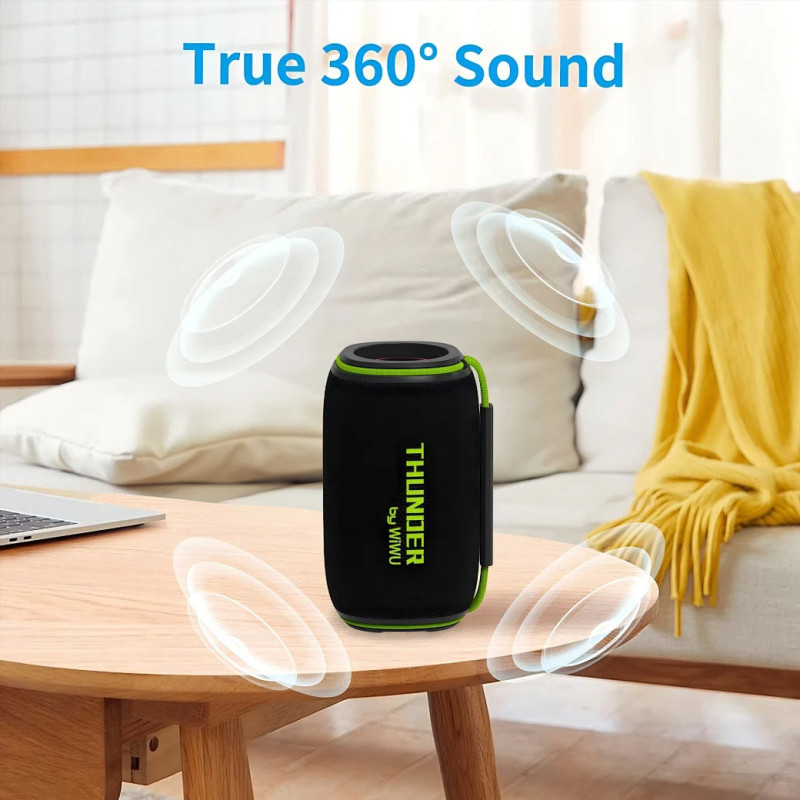 Bluetooth Колонка WIWU H5 Thunder Wireless Portable Speaker на картинке №3