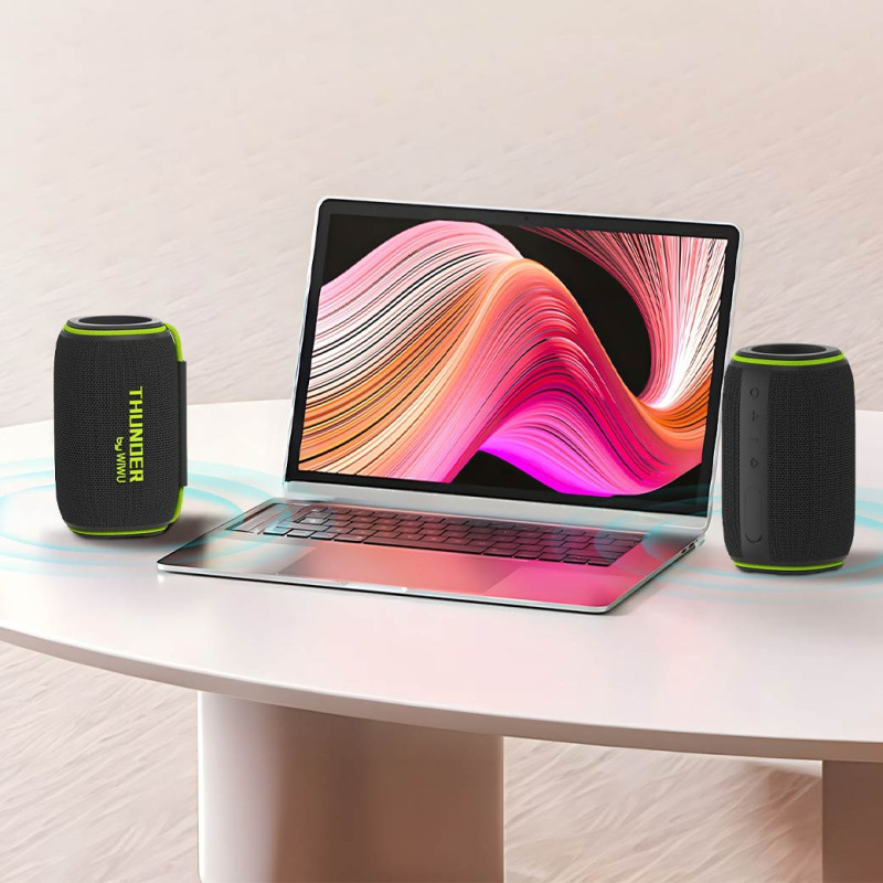 Bluetooth Колонка WIWU H5 Thunder Wireless Portable Speaker на картинке №5