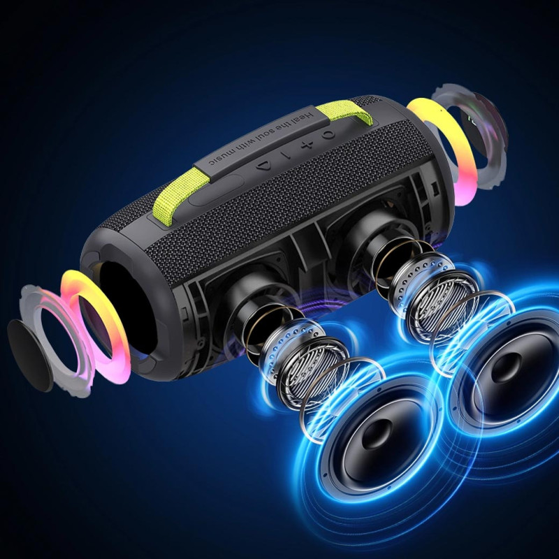 Bluetooth Колонка WIWU H7 Thunder Wireless Portable Speaker на картинке №5