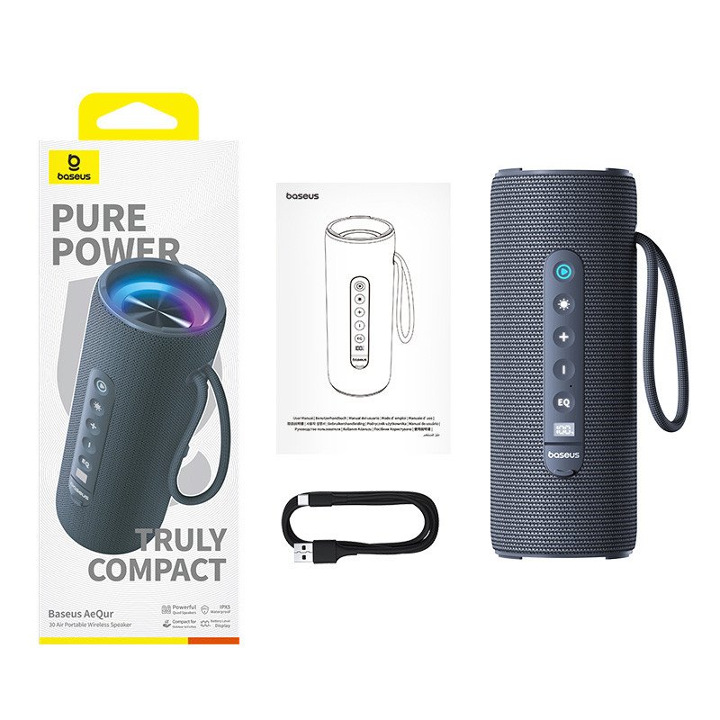 Bluetooth Колонка Baseus OS AeQur 30 Air (A20072600826-00) на картинке №7