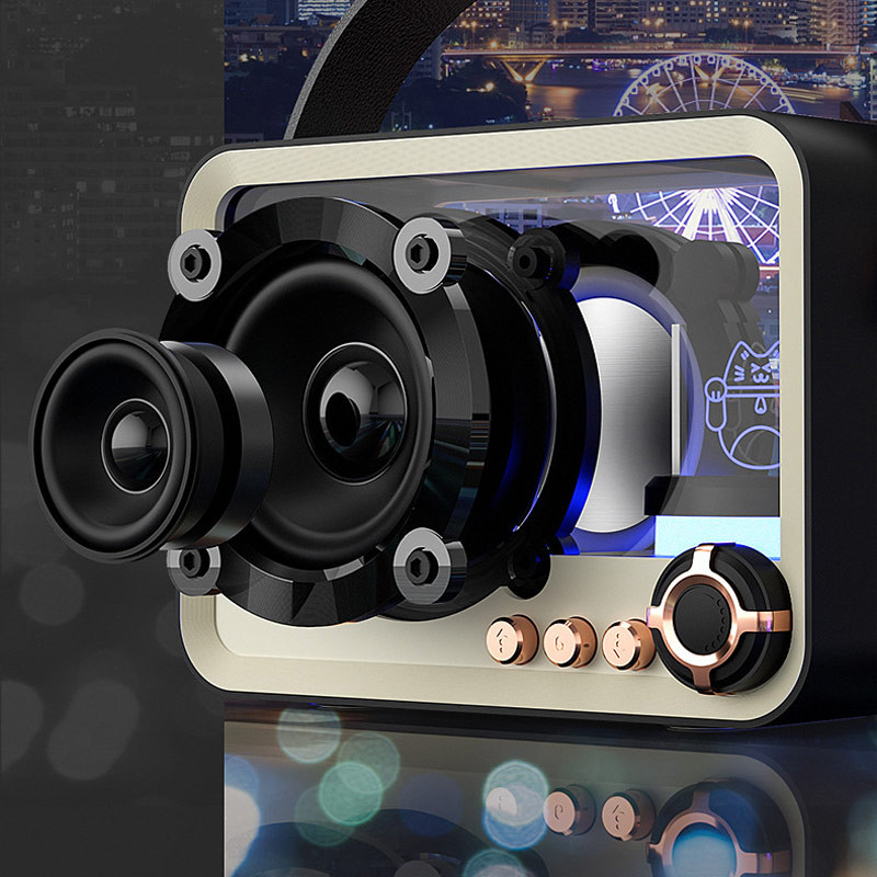 Bluetooth колонка QD05 Retro Style на картинке №6