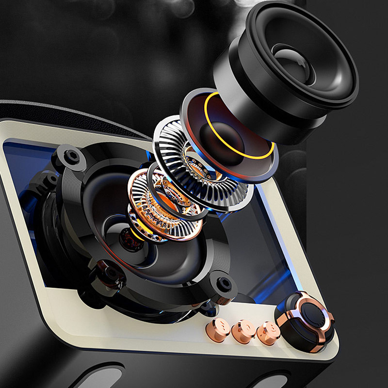 Bluetooth колонка QD05 Retro Style на картинке №7