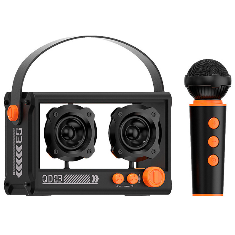 Bluetooth колонка QD03 Transparent з мікрофоном на малюнкі №1