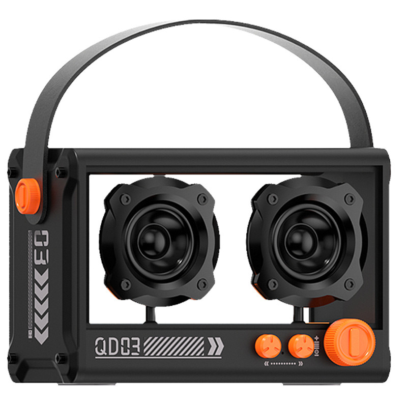 Bluetooth колонка QD03 Transparent з мікрофоном на малюнкі №2