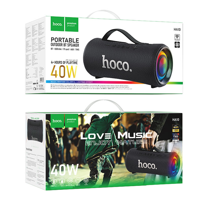 Bluetooth колонка Hoco HA10 Oleada outdoor на картинке №6
