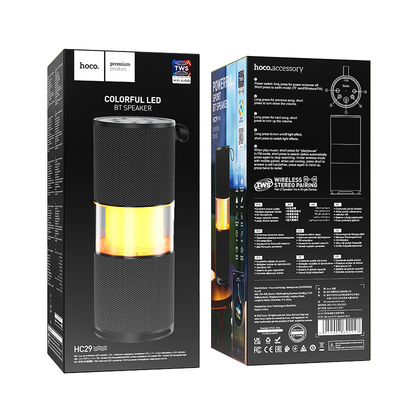 Bluetooth Колонка Hoco HC29 Halo sports на картинке №2