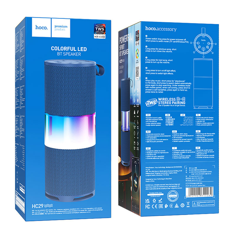 Bluetooth Колонка Hoco HC29 Halo sports на картинке №2