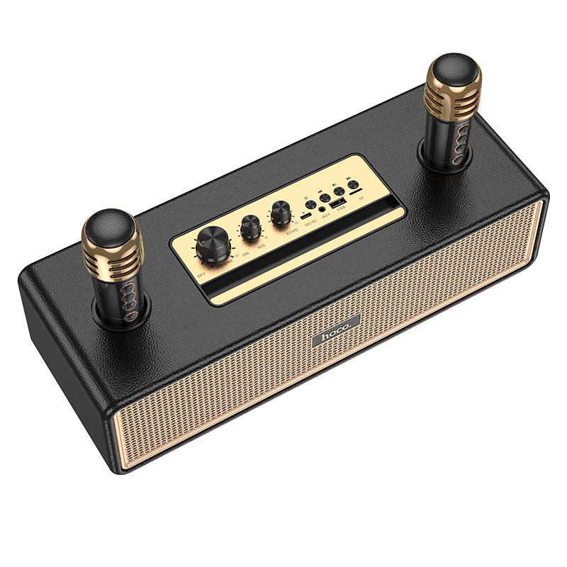 Bluetooth Колонка Hoco BS63 Graceful + два микрофона на картинке №8