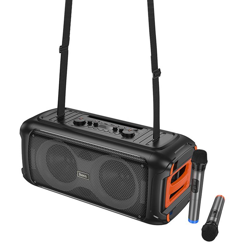 Bluetooth колонка Hoco HA9 Kayman + два микрофона на картинке №4