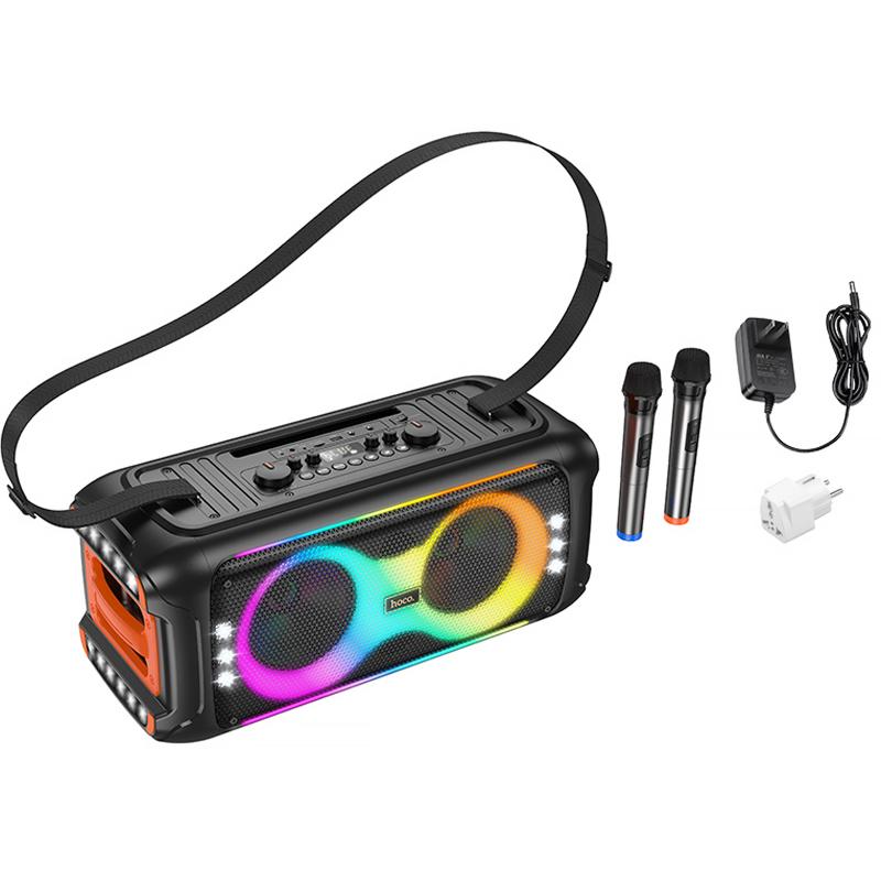 Bluetooth колонка Hoco HA9 Kayman + два микрофона на картинке №5