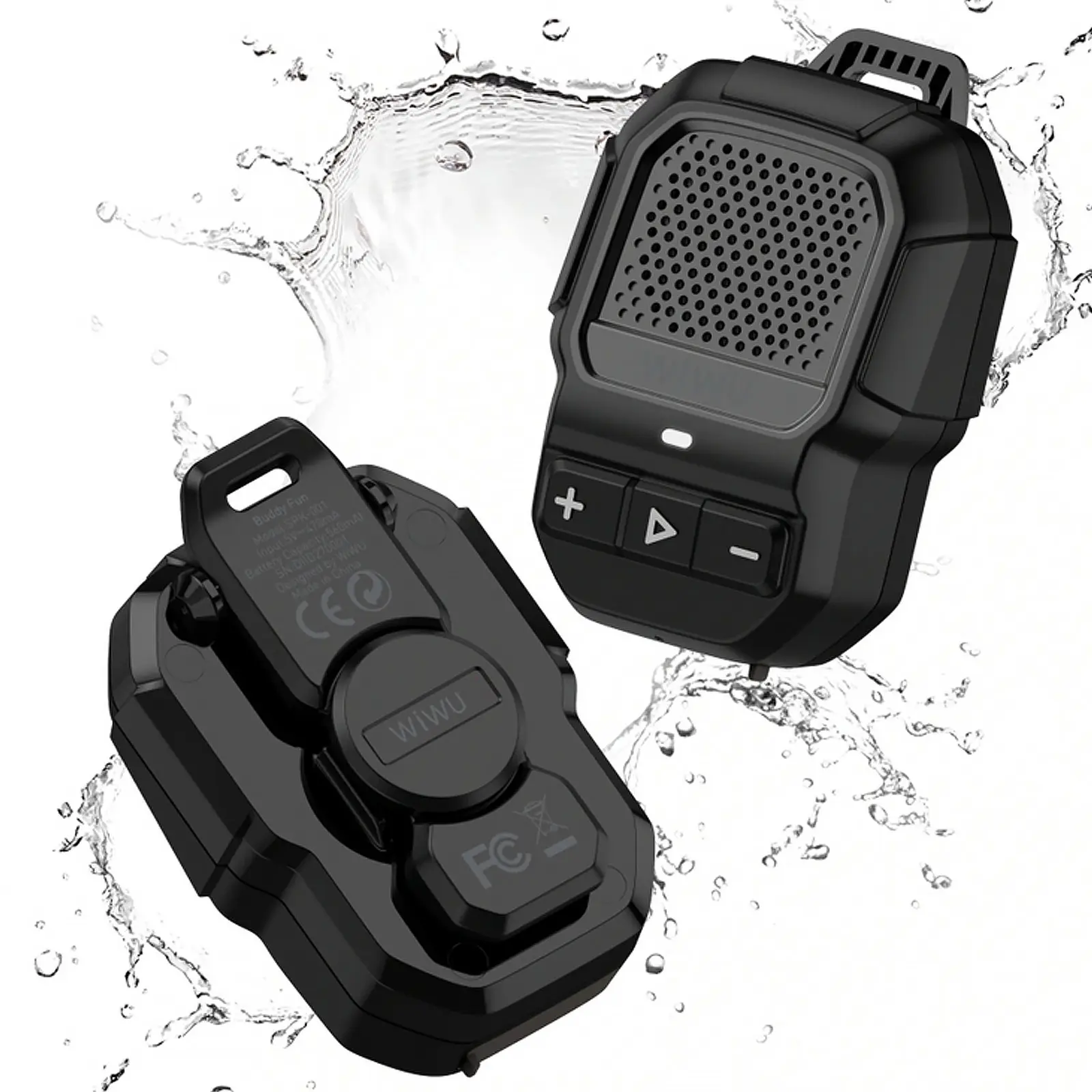 Bluetooth Колонка WiWU SPK-001 Buddy Fun with Magnetic Clip, Black 4, купить оптом с доставкой
