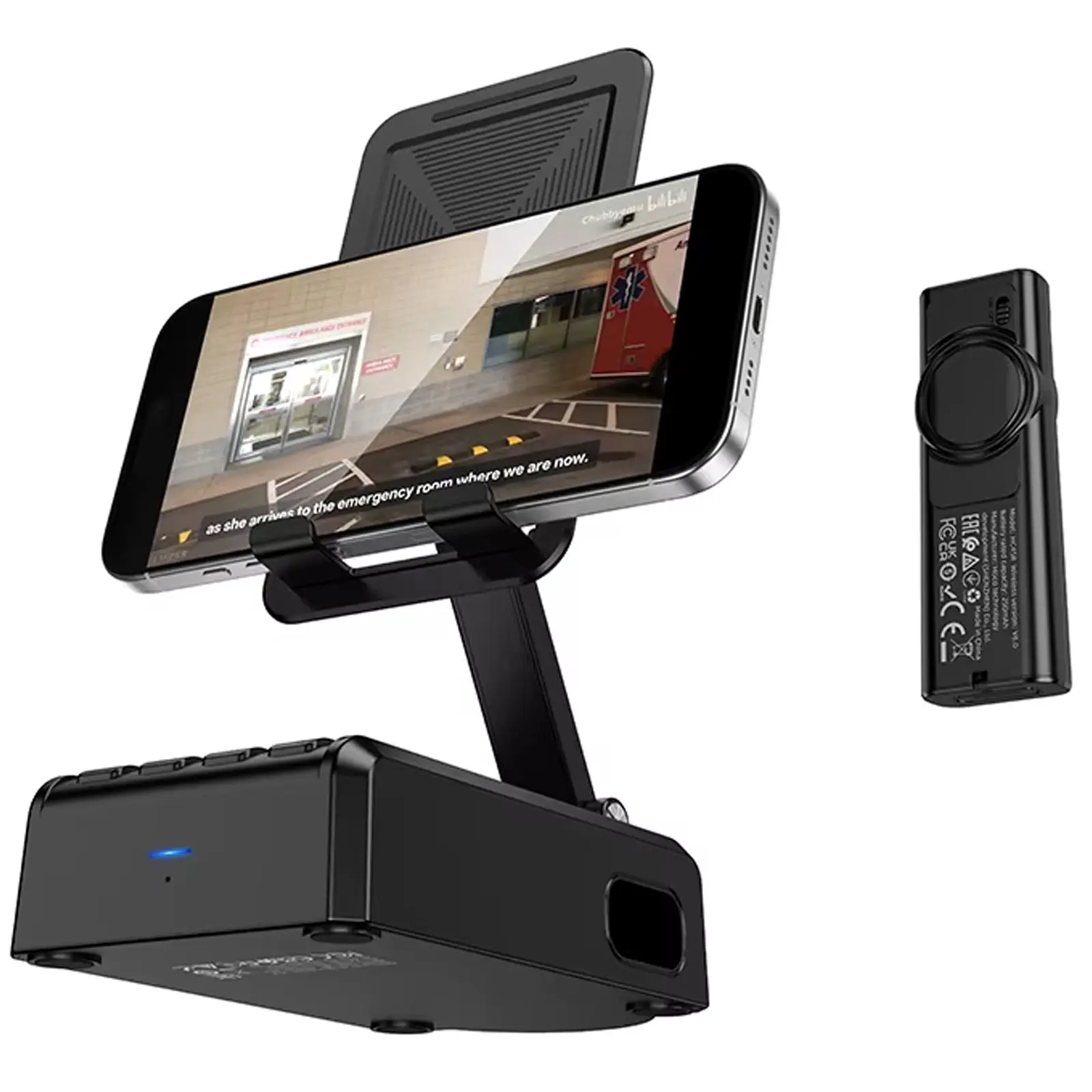 Bluetooth Колонка Hoco HC45 Wave с подставкой для телефона и пультом управления, Black 4, купить оптом с доставкой