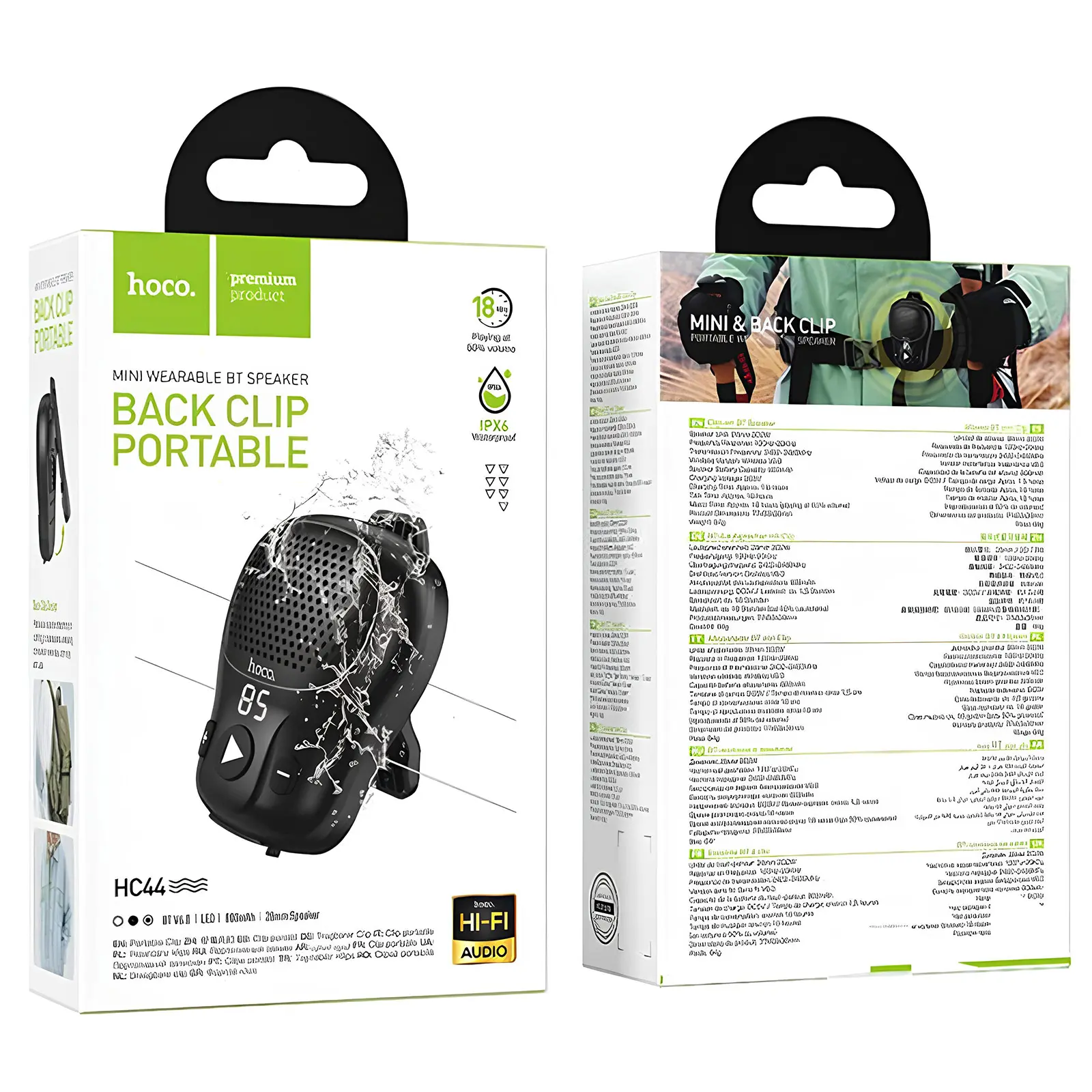 Bluetooth Колонка Hoco HC44 Star wearable, Black 2, купить оптом с доставкой
