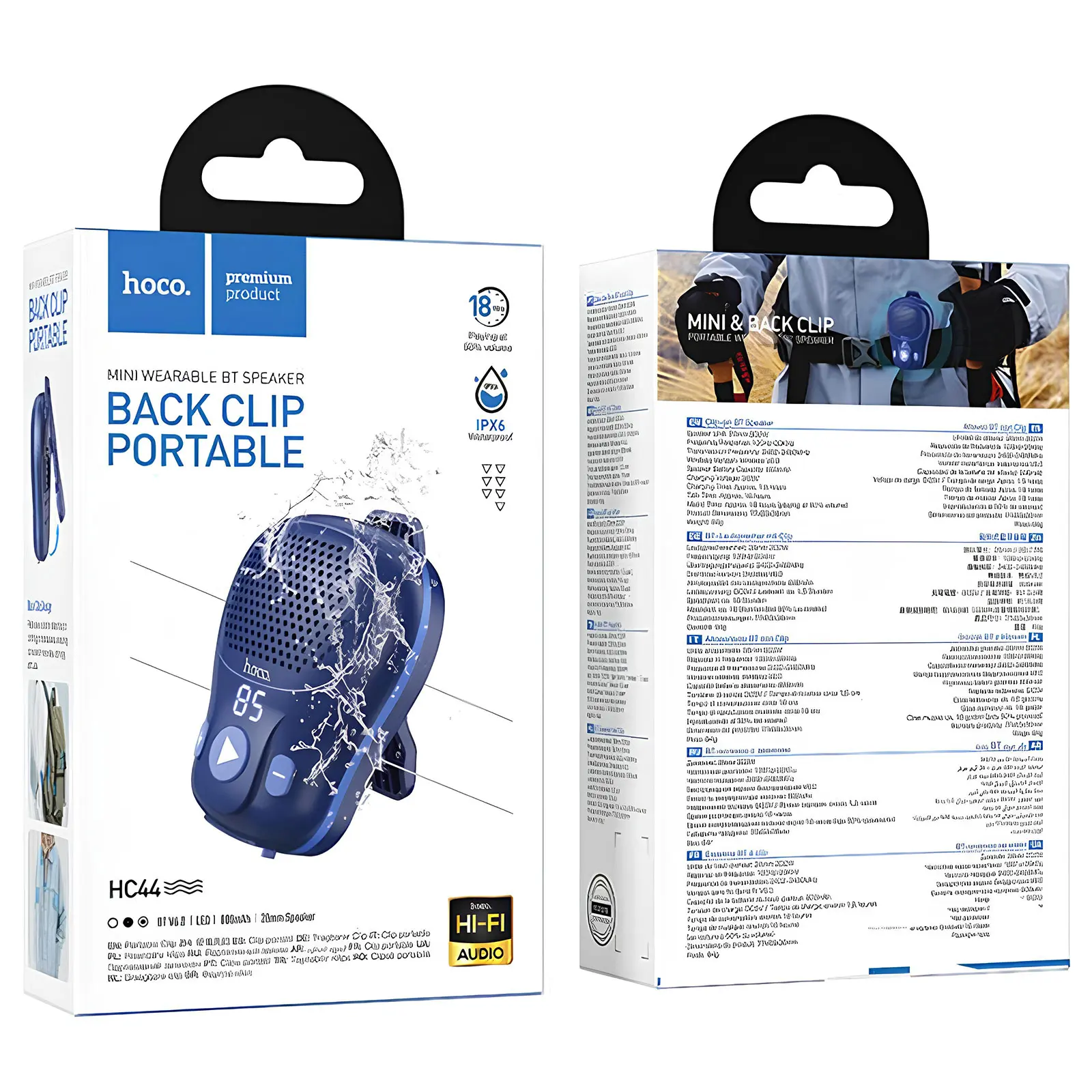 Bluetooth Колонка Hoco HC44 Star wearable, Blue 2, купить оптом с доставкой