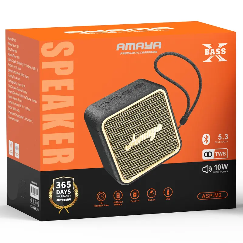 Bluetooth Колонка Amaya M2 10W, Black 1, купить оптом с доставкой