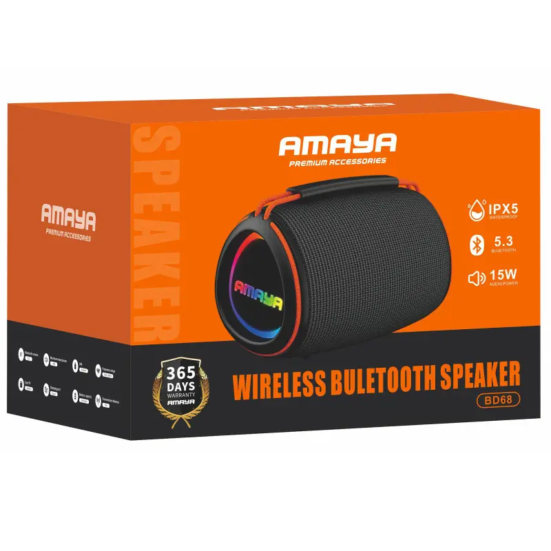 Bluetooth Колонка Amaya BD68 15W, Black 1, купити оптом з доставкою